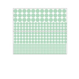 Glow in The Dark Dots Wall Stickers 407-delat Grön