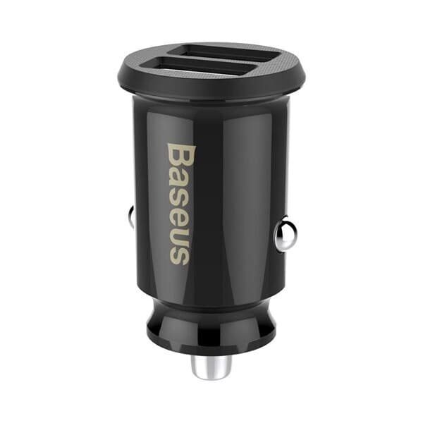 Baseus Grain Billaddare med 2xUSB 3,1A - Svart