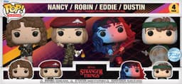 Funko Pop! Stanger Things figuuri (Nancy, Robin, Eddie & Dustin)