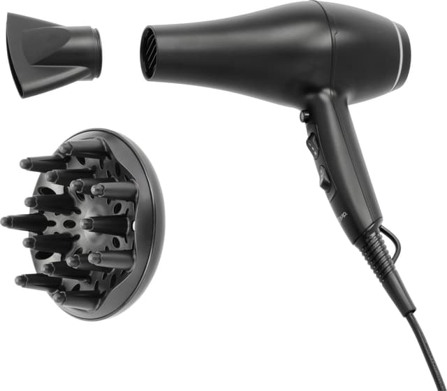 Equip hårtork (mattsvart)