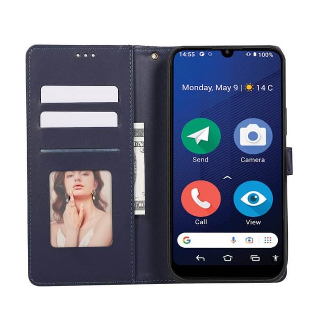 Blush mobilcover 3-kort Doro 8210 - Navy