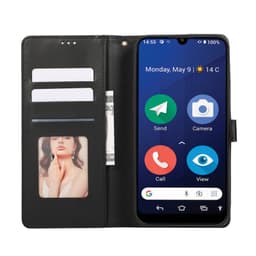 Blush mobilcover 3-kort Doro 8210 - Onyx Black