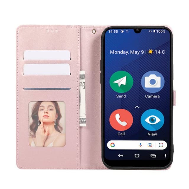 Blush mobilcover 3-kort Doro 8210 - Blush Pink