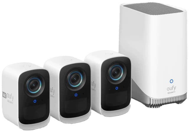 Eufy eufyCam 3C 4K overvåkningskamera (3-pakke)