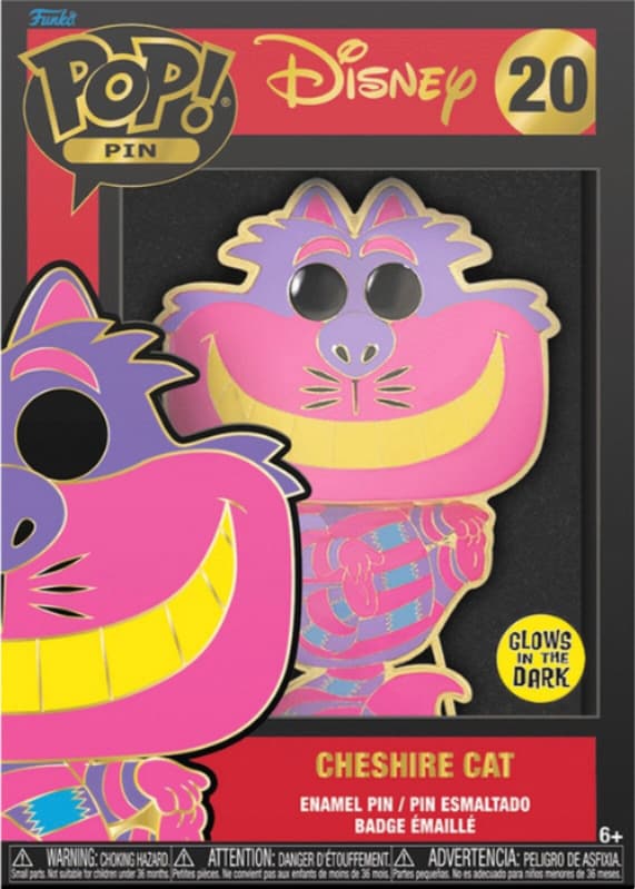 Funko Pin Badge Disney Cheshire Cat märke