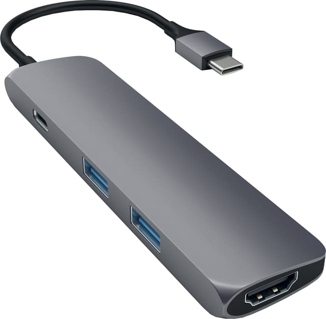 Satechi Type-C Slim Multi-port Adapter 4K Space Gray - Elkjøp