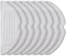 8 Pack Single Vibration med manglende Conner Mopp Pad for Roborock S8/S8+/S8 Plus Grå