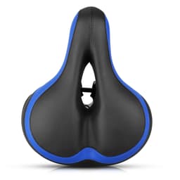 Ergonomisk Bred Cykelsadel – Stötdämpande Komfortsadel med Ventilation för MTB, Elcykel och Landsvägscykel Blue