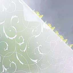 Vinduesfilm til beskyttelse af privatlivets fred Hvidt mønster statisk klæbe Hvid 30 x 200 cm