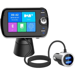 Langaton Bluetooth FM-lähetin LCD-näytöllä