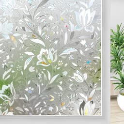 Vindusfolie for vern av innsyn, med frostmønster Flerfarget 100x45 cm