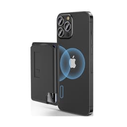 Magnetisk kortholder telefonstativ for iPhone15/14/13/12 Sort