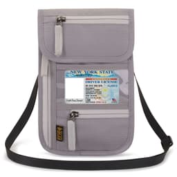Neck Passport Wallet Monitoiminen RFID-suojaus Harmaa