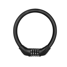 Sykkellås (kabel) med kode Sort