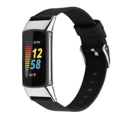 Fitbit Charge 5 armbånd kanvas sort (S)