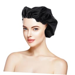 Multifunksjonell hårpleiehette med doble lag Sort