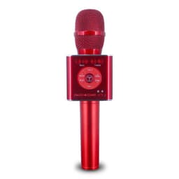 Trådløs Karaoke-mikrofon med Bluetooth-højttaler 2x5W rød