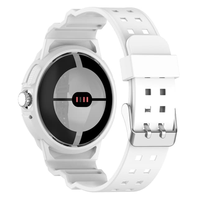 Integreret TPU-urrem Stødsikker til Google Pixel Watch 1/2 White