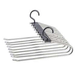 Multifunksjonell kleshenger klær ytre plassbesparende oppbevaring 9 lags buksestativ Sort