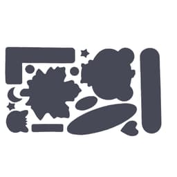 Reparasjonslapper for klær Mørk grå