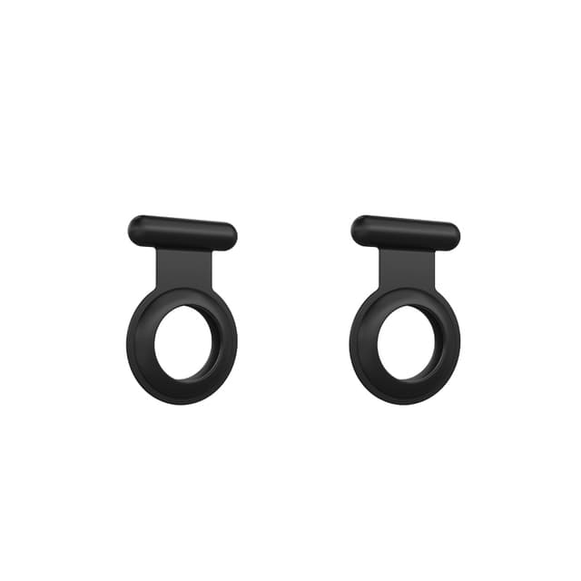 Silikonskyddsfodral för Airtag 2-pack Svart