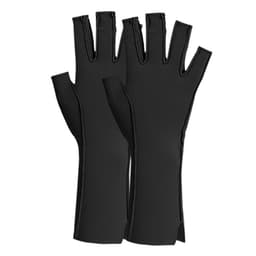 Kompresjonshansker sportshansker halvfinger design Sort L