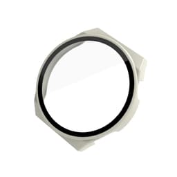 Suojakuori näytönsuojalla Huawei Watch GT3 Pro/Porschelle (46mm) Valkoinen