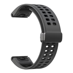 Silikone quick release urrem til Garmin Sort 26 mm