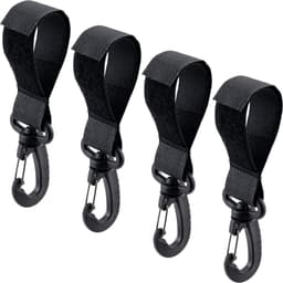 4 pakke barnevogn kroker Baby barnevogn hengende klips krok Sort