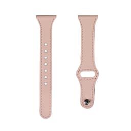 Klokkereim i naglestil i ekte skinn. Rosa