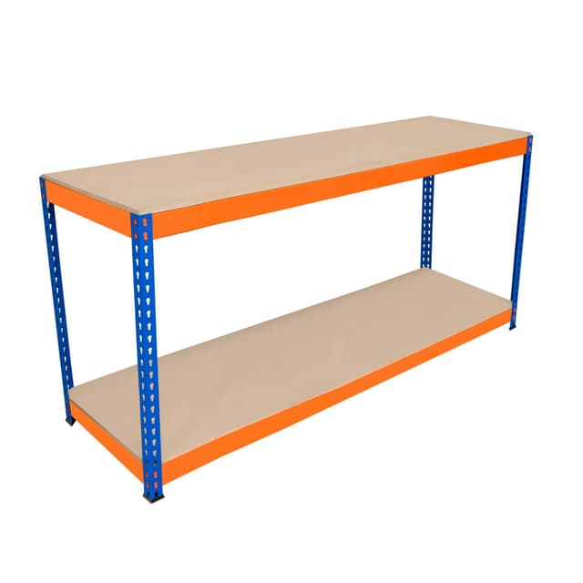 Arbetsbänk S-Rax med 2 nivåer - 180cm x 60cm x 90cm