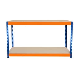 Arbetsbänk S-Rax med 2 nivåer - 150cm x 45cm x 90cm