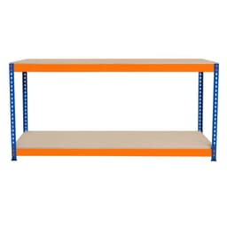 Arbetsbänk S-Rax med 2 nivåer - 180cm x 45cm x 90cm