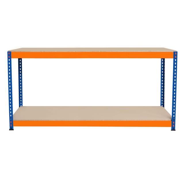 Arbetsbänk S-Rax med 2 nivåer - 180cm x 45cm x 90cm