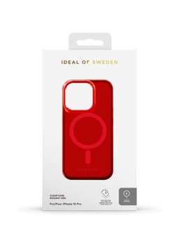 Clear Case MagSafe iPhone 15 Pro Radiant Red