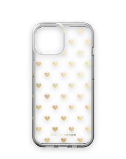Clear Case iPhone 13 / 14 / 15 / 16e / 17e Golden Hearts