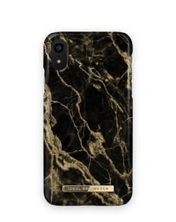 Printed Case iPhone XR Golden Smoke Marble