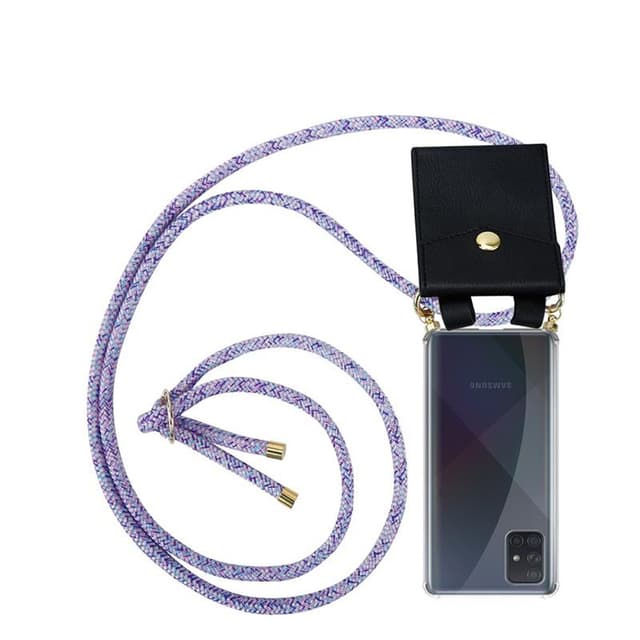 Samsung Galaxy A71 5G Skal Fodral Kedja (Lila)