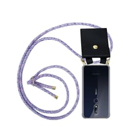 Nokia 7.1 Skal Fodral Kedja (Lila)