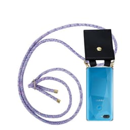 Oppo A12 Deksel med Halskjede (lilla)