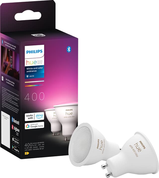 Hue WAC glödlampa 4,2W GU10 ( 2 pack)