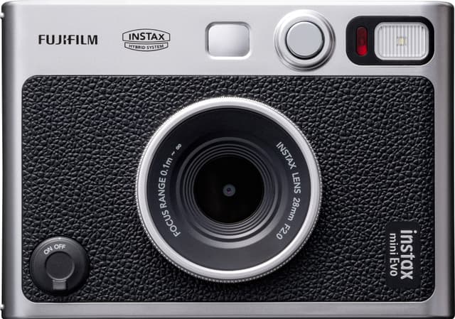 Fujifilm Instax Mini Evo-kamera (sort)