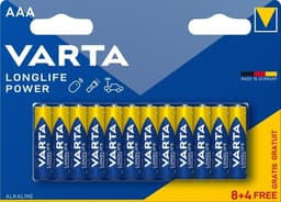 Varta Longlife Power AAA 12 Pack (8+4) (B)