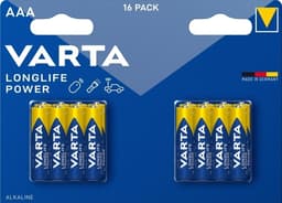 Varta Longlife Power AAA 16-pakning (B)