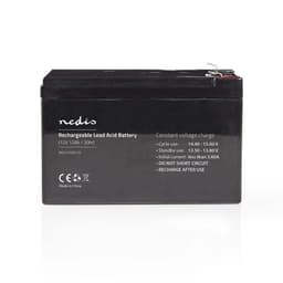 Nedis Oppladbart blybatteri | Lead-Acid | Oppladningsbar | 12 V | 12000 mAh