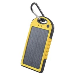 Forever STB-200, Vattentät PowerBank, Solcell, 5000mAh, Gul