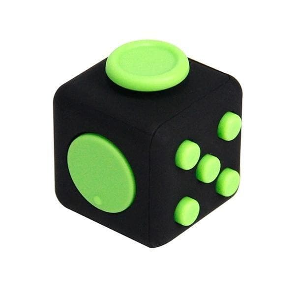 Fidget Cube, svart/grønn