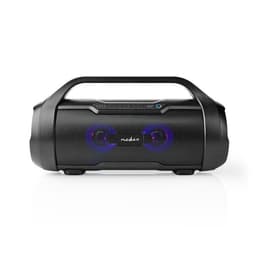 Nedis BluetoothParty Boombox | 360 min | 2.0 | 60 W | Median toisto: AUX / Micro SD / USB | IPX5 | Linkitettävä | Kahva | Juhlavalot | Musta