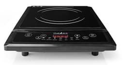 Nedis Induktionsplatta | Matlagningszoner: 1 | 2000 W | Överhettningsskydd | Svart | Timer | Turbo action | Barnlås | LCD-skärm