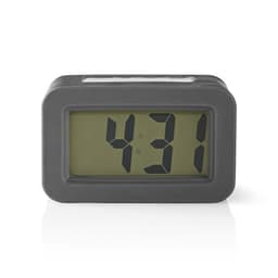 Nedis Digital Desk vekkerklokke | LCD-bakgrunnsbelysning | 3.5 cm | Bakgrunnsbelysning | slumrefunksjon | Nei | Grå / Hvit